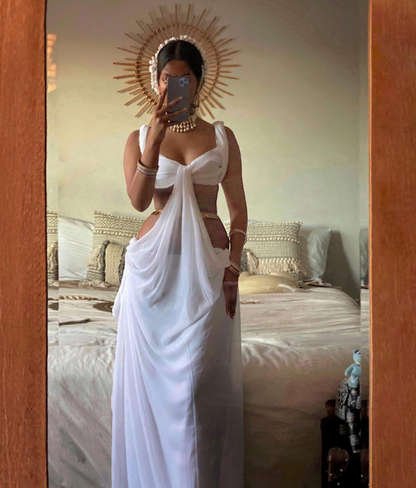 Goddess Saree Drape Demo + Style Guide